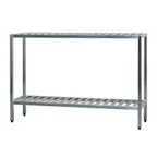 image of New Age 1030TB NSF 2-Shelf All Welded Aluminum T-Bar Shelving Unit - 42" x 20" x 48"