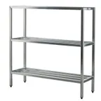 image of New Age 1042 NSF 3-Shelf All Welded Heavy-Duty Aluminum Shelving Unit - 48" x 20" x 60"