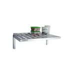 image of New Age 1124 Aluminum T-Bar Wall Mounted Shelf - 60"W x 24"D