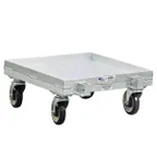 image of New Age 1176A Aluminum Dishwasher Rack Dolly, 1000 lbs, 20x20 Rack, Silver, 5" Swivel Casters
