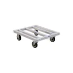 image of New Age 1182 NSF Aluminum Utility Dolly, 24x29.5, 1000 lbs, Open Base, 5 Casters