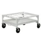 image of New Age 1187 Aluminum Chicken Dolly with Drip Pan, 24"W x 30-1/4"D, 500 lbs, NSF