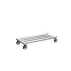 image of New Age 1203 49 3/4" x 20" x 8 1/4" Aluminum Mobile Dunnage Rack with 1000 lb. Capacity, NSF