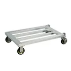 image of New Age 1206 Aluminum Mobile Dunnage Rack with 1000 lb. Capacity, NSF - 49 3/4" x 24" x 8 1/4"