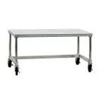 image of New Age 12472GSC Stationary Equipment Stand w/ Open Base, 72"Wx24"Dx24"H, 1000-lb. Capacity