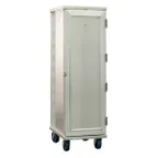 image of New Age 1290WDW 38 Pan Aluminum Mobile End Load Enclosed Sheet Pan Rack w/ 1 1/2" Bottom Load Slides
