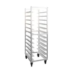 image of New Age 1305 12 Pan End Load Aluminum Universal  Bun / Sheet Pan Rack w/ 5" Bottom Load Slides