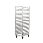 image of New Age 1306 20 Pan End Load Aluminum Universal Bun / Sheet Pan Rack w/ 5" Bottom Load Slides