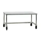 image of New Age 13060GSC Mobile Equipment Stand w/ Open Base, 60"Wx30"Dx24"H, 1000-lb Capacity