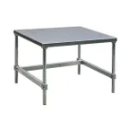 image of New Age 13072GS Stationary Equipment Stand w/ Open Base, 72"Wx30"Dx24"H, 1000-lb Capacity