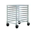 image of New Age 1313 8 Pan Undercounter End Load Aluminum Bun / Sheet Pan Rack with Work Top
