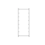 image of New Age 1315 8 Chill Baskets Stationary Aluminum Produce Crisping Rack