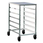image of New Age 1321 6 Pan Half-Size End Load Aluminum Bun / Sheet Pan Rack with Work Top