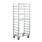 image of New Age 1333S 12 Pan Mobile Full Height Side Load Aluminum Bun / Sheet Pan Rack