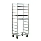 image of New Age 1334S 10 Pan Mobile Full Height Side Load Aluminum Bun / Sheet Pan Rack