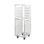 image of New Age 1338 18 Pan Heavy Duty Aluminum Roll-In Refrigerator/Proofer Rack w/ 3" Bottom Load Slides