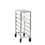 image of New Age 1340 End Load Mobile Platter Rack w/ 6 Platter Capaciy