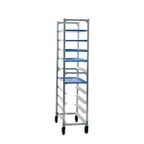 image of New Age 1348 End Load Mobile Platter Rack w/ 10 Platter Capacity
