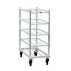 image of New Age 1354 Aluminum Universal Platter Rack w/ 5 Shelf Capacity