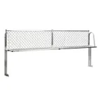 image of New Age 1374T NSF Aluminum Table Mounted Boat Rack - 96" x 15"