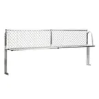 image of New Age 1375T NSF Aluminum Table Mounted Boat Rack - 120" x 15"