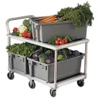 image of New Age Heavy Duty Aluminum Wet Produce Cart w/ 1000 lbs. Capacity - 1410