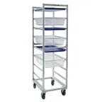 image of New Age 1486 Aluminum 9 Pan Poly Box / Sheet Pan Combination Rack for 18" x 26"
