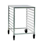 image of New Age 150118 Pan Side Load Aluminum Steam Table Pan Rack w/ Stainless Steel Top