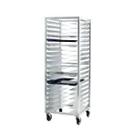 image of New Age 1642 20 Pan End Load Aluminum Universal Bun / Sheet Pan Rack w/ 3" Bottom Load Slides