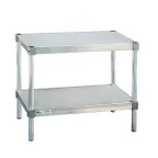 image of New Age 21524ES24P Stationary Equipment Stand w/ 2 Shelves, 24"Wx15"Dx24"H, 400-lb Per Shelf