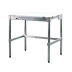 image of New Age 24P96KD Work Table, 96"W X 24"D, Aluminum Construction, 5/8" Poly Top