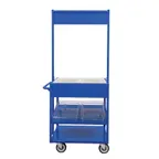 image of New Age 52861 3-Shelf Aluminum Merchandising / Share Cart - 31-3/4" x 23-1/4" x 70"