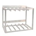 image of New Age 53082 Aluminum Wall Mounted Dish Rack Holder - 29"W x 18"D