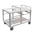 image of New Age 53757 Aluminum Scrap and Stack Bus Cart with (3) Levels