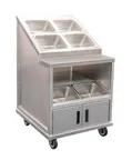 image of New Age 54084 Flavor Station Aluminum Mobile Condiment Cart