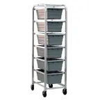 image of New Age 6263 All Welded Aluminum Mobile Lug / Dolly Rack w/ 6 Lug Capacity