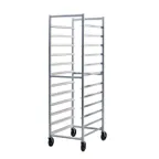 image of New Age 6333 12 Pan Mobile Full Height End Load Aluminum Bun / Sheet Pan Rack 