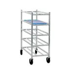 image of New Age 6345 Aluminum End Load Platter Rack w/ 12 Shelf Capacity