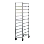 image of New Age 6348 Aluminum End Load Platter Rack w/ 10 Shelf Capacity
