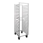 image of New Age 7331 20 Pan Mobile Full Height End Load Aluminum Bun / Sheet Pan Rack