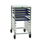 image of New Age 92096 10 Pan Half-Size End Load Aluminum Bun / Sheet Pan Rack with Work Top