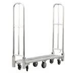 image of New Age 96856 Folding Utility Platform Cart, 64.75Wx16Dx64H, 1500 lbs, Aluminum Frame, Dual Handle