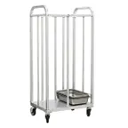 image of New Age 98195 64" High Steam Table Pan Dolly w/ 2 Bay and 1000 lb Capacity