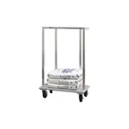 image of New Age 98718 Aluminum Flour Sack Dolly, 38"W x 57-3/8"H, 1000 lbs, Solid Base, 4 Casters