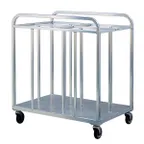 image of New Age 98998 48" High Steam Table Pan Dolly w/ 4 Bay and 1000 lb Capacity
