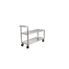 image of New Age NS557 2-Tier Aluminum Flat Shelf Truck, 3000 lbs, NSF Approved, Welded Construction