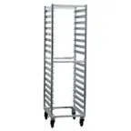 image of New Age NS648 Mobile End Load Aluminum 16 Pan Poly Box Rack for 18" x 26"