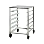 image of New Age NS834 12 Tray Side Load Aluminum Tray Rack for 15" x 20" Trays, Stainless Steel Top