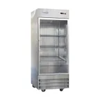 image of Norpole NP1R-G 29" One Section Reach-In Refrigerator w/ Glass Door, Bottom-Mount, 23 cu. ft.