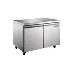 image of Norpole NP2R-48UC 48" 2-Door Undercounter Refrigerator, Stainless Steel, 12 cu. ft.